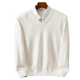 Eleganter Herrenpullover mit V-Ausschnitt