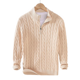 Herrenpullover aus Baumwolle mit Reißverschluss