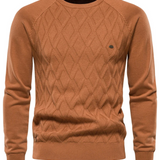 Karierter Herrenpullover – klassisches Muster