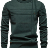 Karierter Herrenpullover – modernes Muster
