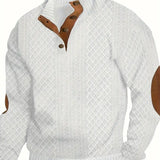 Eleganter Herrenpullover mit Knöpfen