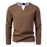 Pascal Herren-Langarmshirt aus gekämmter Baumwolle