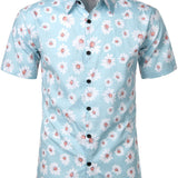 Hawaii-Herrenhemd mit Gänseblümchen