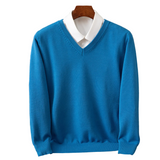Eleganter Herrenpullover mit V-Ausschnitt