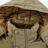 Herren-Winterjacke mit wattiertem Futter