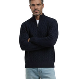 Herrenpullover aus Baumwolle mit Reißverschluss