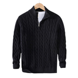Herrenpullover aus Baumwolle mit Reißverschluss
