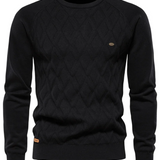 Karierter Herrenpullover – klassisches Muster