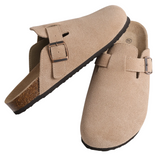 Herren-Wildlederclogs im Oxford-Stil