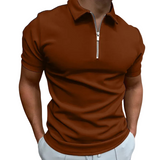 Herren-Poloshirt mit Reißverschluss