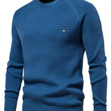 Herrenpullover mit Netzstruktur