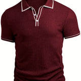 Levin Geripptes Herren-Poloshirt