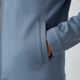 Herrenjacke aus Mikrowildleder – Hellblau
