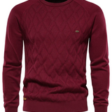 Karierter Herrenpullover – klassisches Muster