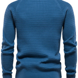 Herrenpullover mit Netzstruktur
