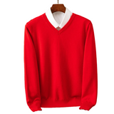Eleganter Herrenpullover mit V-Ausschnitt