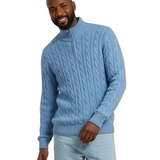 Herrenpullover aus Baumwolle mit Reißverschluss
