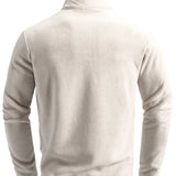 Langärmlige Herren-Strickjacke mit Reißverschluss