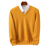 Eleganter Herrenpullover mit V-Ausschnitt