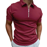 Herren-Poloshirt mit Reißverschluss