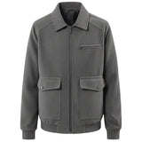 Herren-Cordjacke – Grau