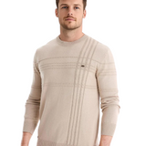 Karierter Herrenpullover – modernes Muster