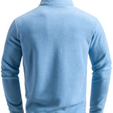 Langärmlige Herren-Strickjacke mit Reißverschluss