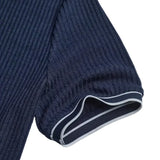 Levin Geripptes Herren-Poloshirt
