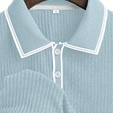 Levin Geripptes Herren-Poloshirt