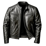 Vintage-Herrenlederjacke mit zeitlosem Charakter