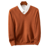 Eleganter Herrenpullover mit V-Ausschnitt