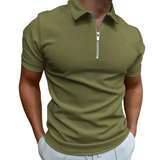 Herren-Poloshirt mit Reißverschluss