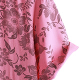 Dieter Kurzarm-Herrenhemd im Hawaii-Stil mit Blumenmuster – Rosa