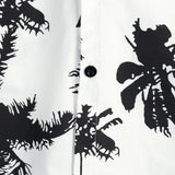 Samuel Kurzarm-Herrenhemd im Hawaii-Stil mit Blumenmuster – Weiß
