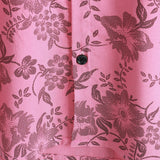 Dieter Kurzarm-Herrenhemd im Hawaii-Stil mit Blumenmuster – Rosa