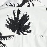Samuel Kurzarm-Herrenhemd im Hawaii-Stil mit Blumenmuster – Weiß