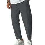 Elegante Tapered-Herrenhose mit Kordelzug
