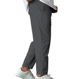 Elegante Tapered-Herrenhose mit Kordelzug