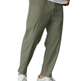 Elegante Tapered-Herrenhose mit Kordelzug
