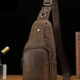 Adrian Herren-Leder-Schultertasche