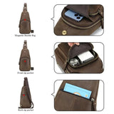 Adrian Herren-Leder-Schultertasche