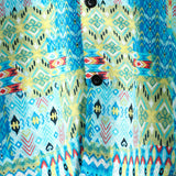 Blaues Boho-Hawaiihemd für Herren
