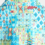 Blaues Boho-Hawaiihemd für Herren