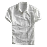 Levin Herren-Poloshirt mit Leinen