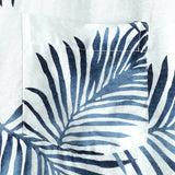 Jürgen Kurzarm-Herrenhemd im Hawaii-Stil mit Brusttasche – Weiß