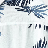 Jürgen Kurzarm-Herrenhemd im Hawaii-Stil mit Brusttasche – Weiß