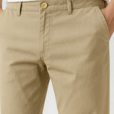 Herrenhose aus Baumwolle mit Elasthan – Khaki
