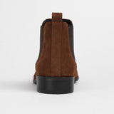 Minimalistische Herren-Chelsea-Boots zum Reinschlüpfen – Braun