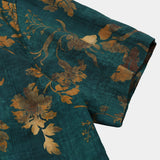 Wolfgang Kurzarm-Herrenhemd im Hawaii-Stil – Grün
