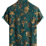 Wolfgang Kurzarm-Herrenhemd im Hawaii-Stil – Grün